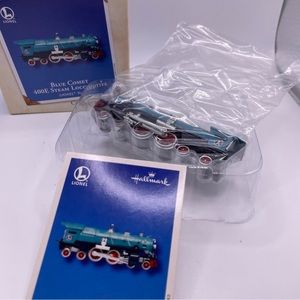 2002 Hallmark Lionel Keepsake Ornament Blue Comet 400E Steam Locomotive Train#18
